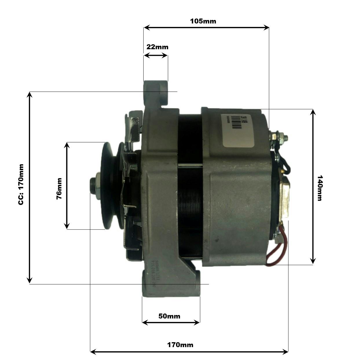 Generator 12V 120A (2-polig) 2