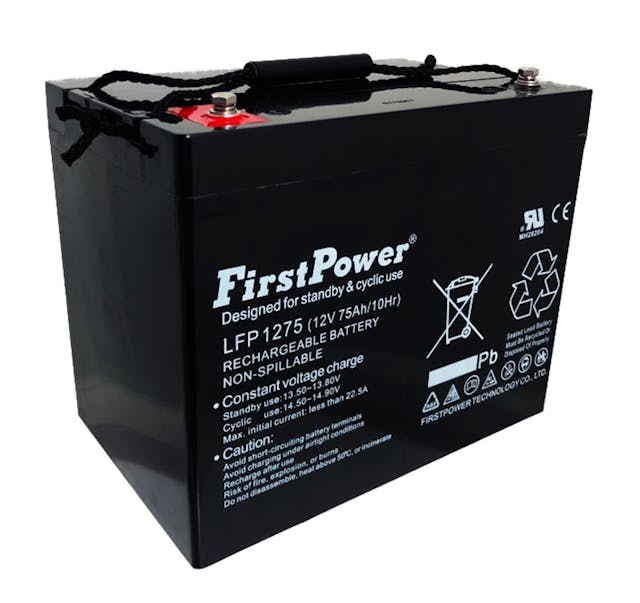 AGM batteri 12V 75Ah FirstPower LFP