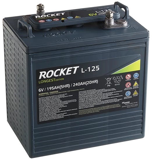 Batteri 6V 240Ah Rocket LTP