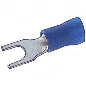 Gaffelkabelsko 4mm 1.5-2.5mm2, blå